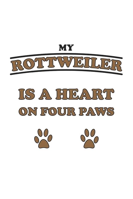 My Rottweiler is a heart on four paws: Monatsplaner, Termin-Kalender für Hunde-Halter | Geschenk-Idee | A5 | 120 Seiten by D. Wolter
