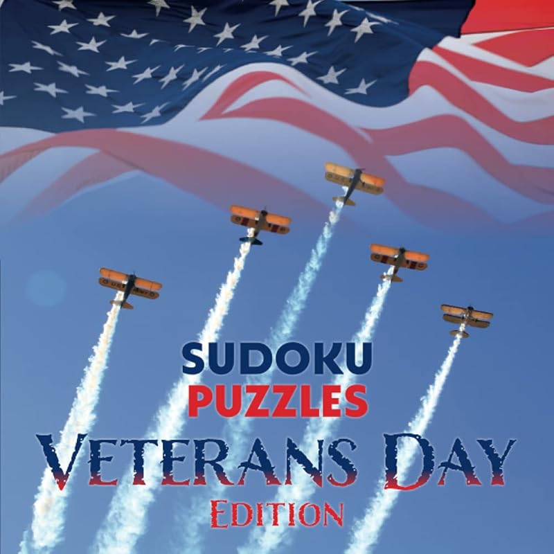 Sudoku Puzzles Veterans Day Edition: Large Print, Medium Difficulty by Heavy Kawaii