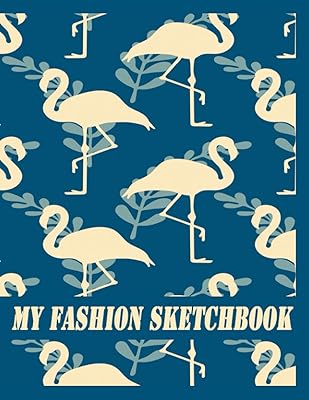 Fashion Sketchbook: 100 page 8.5x11 sheet journal with flamingo cover: Design your dreams in this fashion journal - Couture, Costumes and more