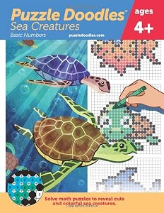 Puzzle Doodles, Sea Creatures: Basic Edition (No math abilities needed) by Spkkn LLC
