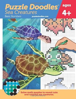 Puzzle Doodles, Sea Creatures: Basic Edition (No math abilities needed)