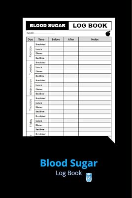 Blood Sugar Log Book: Weekly Diabetic Glucose Monitoring Log Journal - Enough For 2 Years and a half or125 weeks - 6x9 Pocket Size - Hardcover