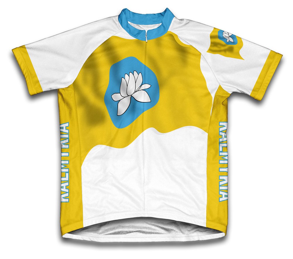 

Kalmykia Flag Short Sleeve Cycling Jersey for Women