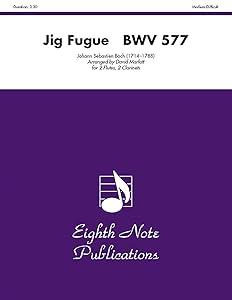 Jig Fugue, BWV 577: Score & Parts (Eighth Note Publications) by Johann Sebastian Bach