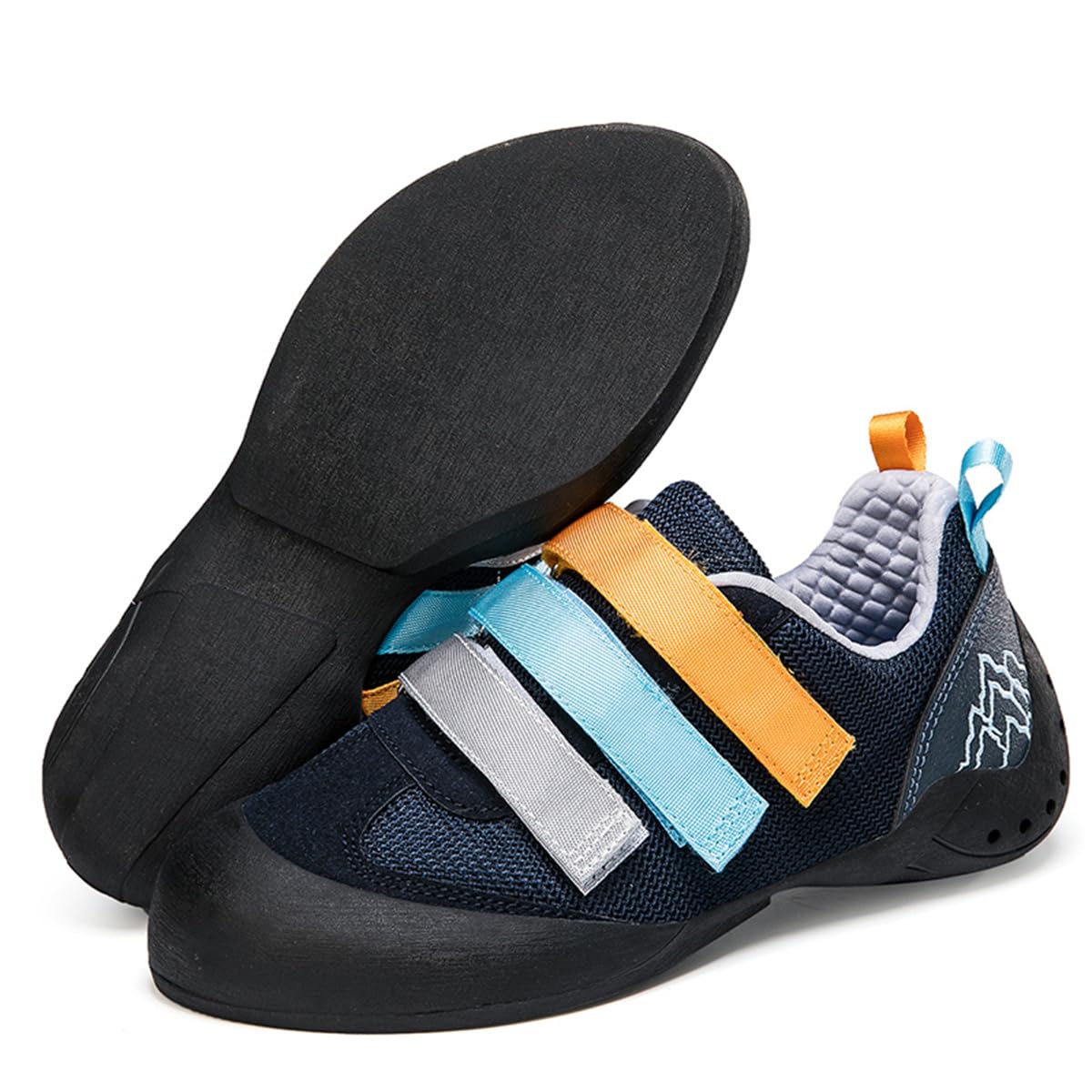 Ladies Rock Climbing Trainers Hook & Loop Non Slip Wall Climbing Training Shoes Casual Comfort Bouldering Sneakers_vogvips.com