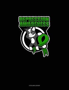 Depression Awareness Cat: 3 Column Ledger