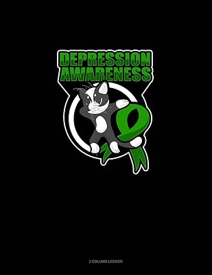 Depression Awareness Cat: 3 Column Ledger