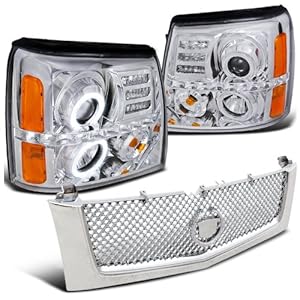 For 07-14 Cadillac Escalade HID Projector Headlight Black W/o Bulb - Foto 7