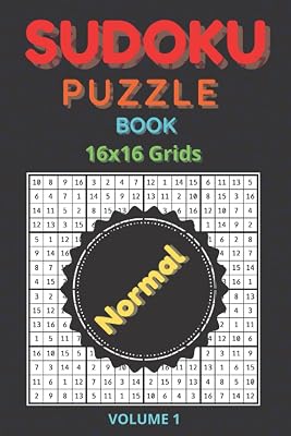 Sudoku Puzzle Book: 59 Puzzles of 16x16 Grids, Normal Difficulty with Solutions