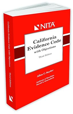 California Evidence Code with Objections