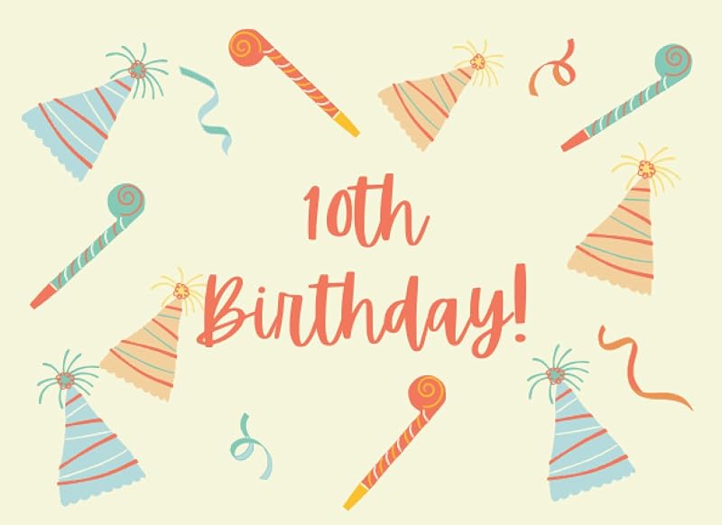 10th birthday guest book: a Celebration Message logbook For Visitors Family and Friends To Write In Comments & Best Wishes With and Gift Log by j.o.p productions