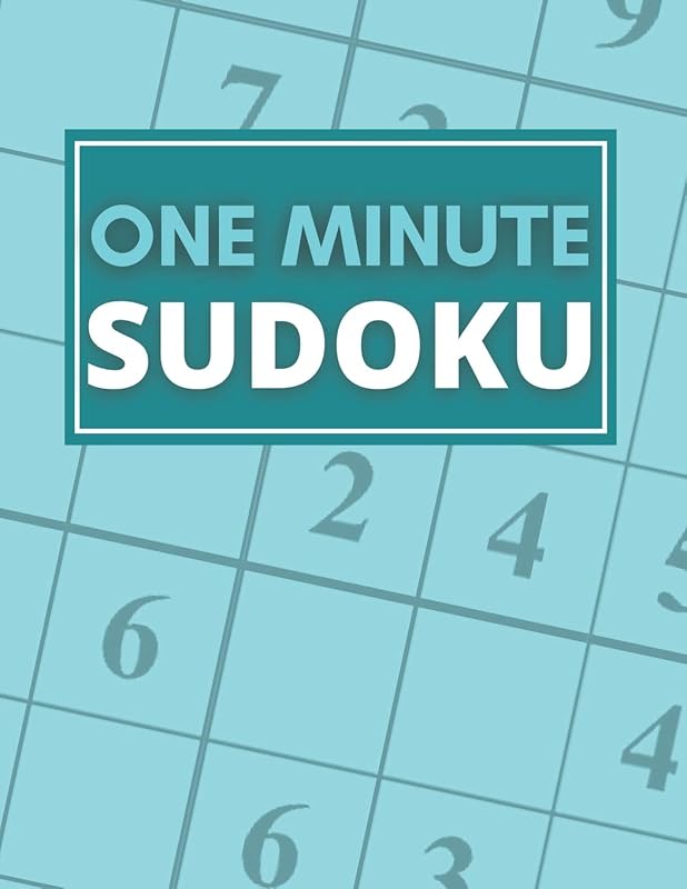 One Minute Sudoku: 200 Puzzles For Seniors, Medium Large Print by FUNAFTER BOOKS