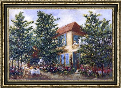 

Henri Lebasque After Midday in the Garden (also known as Apres midi d ete au jardin) - 16" x 24" Framed Premium Canvas Print