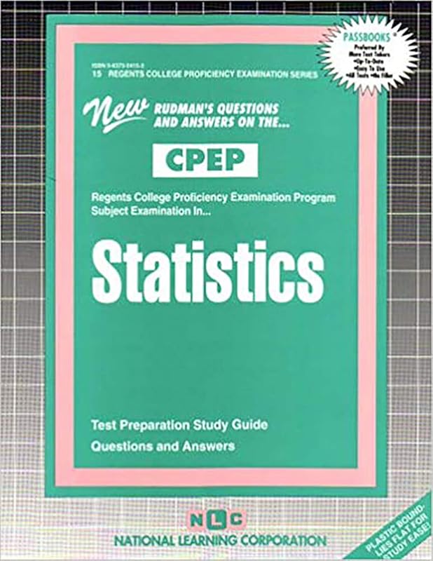Statistics (College Proficiency Examination Series) by National Learning Corporation
