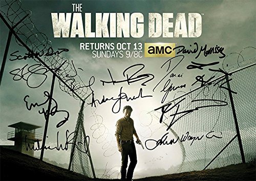 The Walking Dead Season 4 Tv Print (11.7 X 8.3) Andrew Lincoln Norman Reedus David Morrissey Danai Gurira Steven Yeun Daryl Dixon