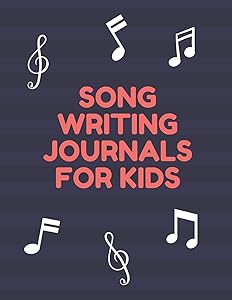 Song Writing Journals for Kids: Blank Lined/Ruled Paper And Staff Manuscript Paper (Volume 3) by NNJ Music Notebook