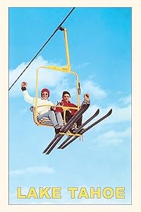 The Vintage Journal Couple on Ski Lift, Lake Tahoe (Pocket Sized - Found Image Press Journals)