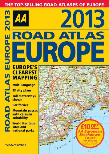 2013 Road Atlas Europe by AA Publishing
