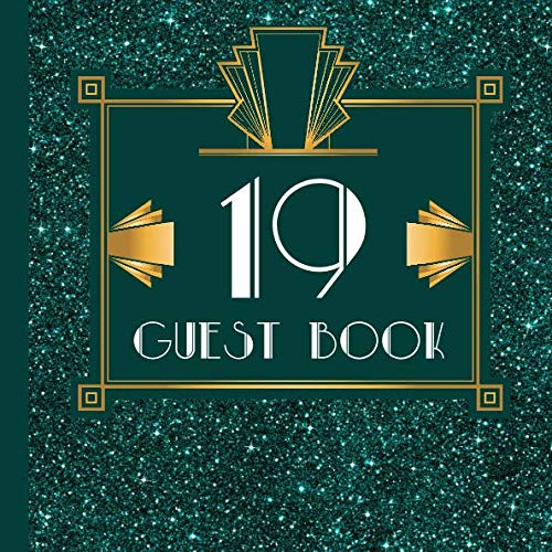 19 Guest Book: Teal Guest Book Includes Gift Tracker and Picture Pages to Create a Lasting Keepsake to Treasure Forever by Gatsby Design