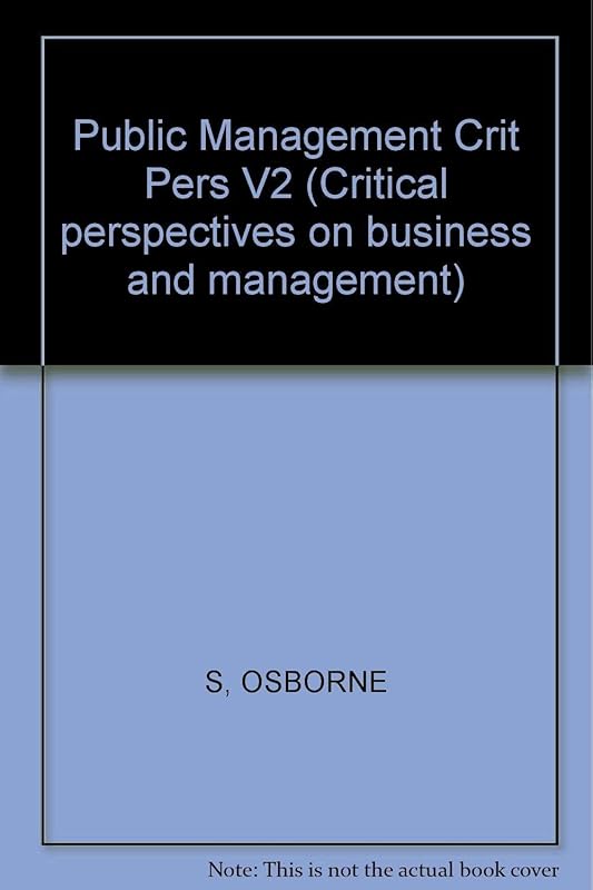 Public Management:Crit Pers V2 by Stephen P. Osborne