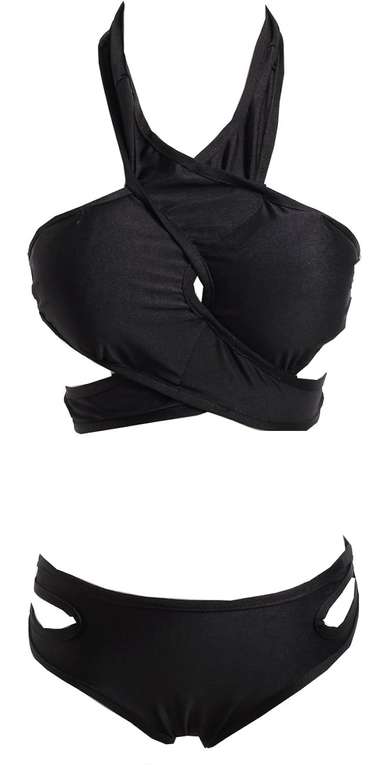 

Women Sexy Bandage Push up Halterneck Bikini set Summer Beach Swimwear Swimsuit