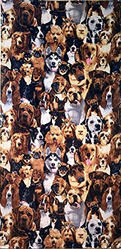 Algopix Similar Product 10 - Dogs Velour Brazilian Beach Towel 30x60