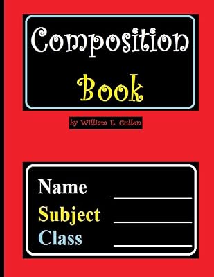 Composition Book: Red Cover