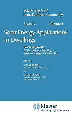 Solar Energy Applications to Dwellings (Solar Energy R&D in the Ec Series A:, 4)