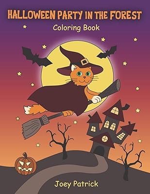 Halloween Party in the Forest: Wonderful Coloring Book for Children and Kids in Halloween