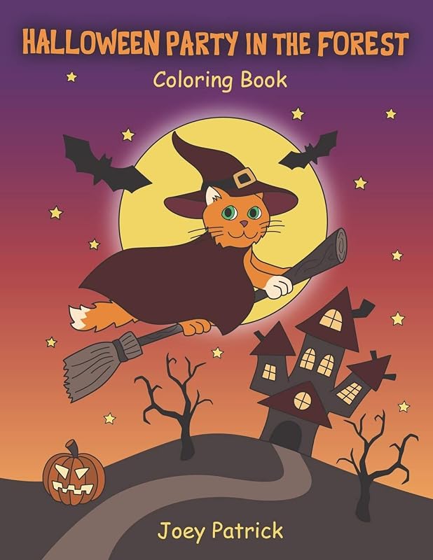 Halloween Party in the Forest: Wonderful Coloring Book for Children and Kids in Halloween by Joey Patrick