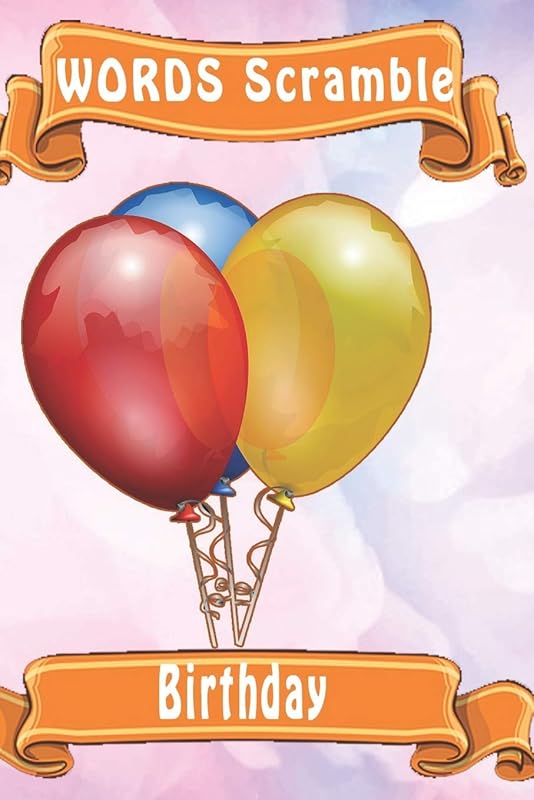 word scramble Birthday: Word scramble game is one of the fun word search games for kids to play at your next cool kids party by woopsnotes Publishing