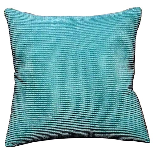 Solid Lake Blue Corn Kernels Pattern Polyester Throw Pillow Covers Pillowcase Sham Decor Cushion Slipcovers Square 17x17 Inch