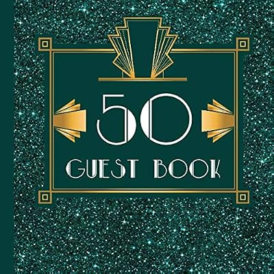 50 Guest Book: Teal Guest Book Includes Gift Tracker and Picture Pages to Create a Lasting Keepsake to Treasure Forever