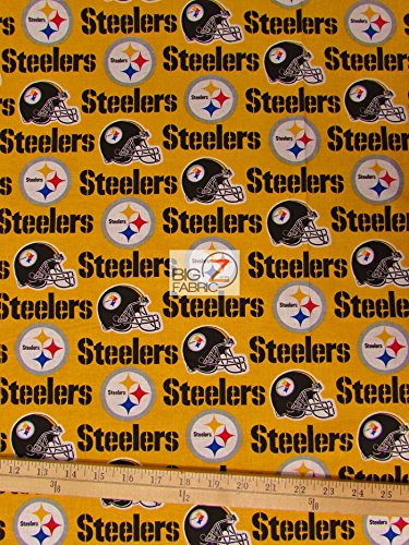 NFL PRINT COTTON FABRIC - Pittsburgh Steelers - 45