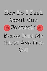 How Do I Feel About Gun Control? Break Into My House And Find Out: Target Range Shooting Log by Gun Range Log Publishing