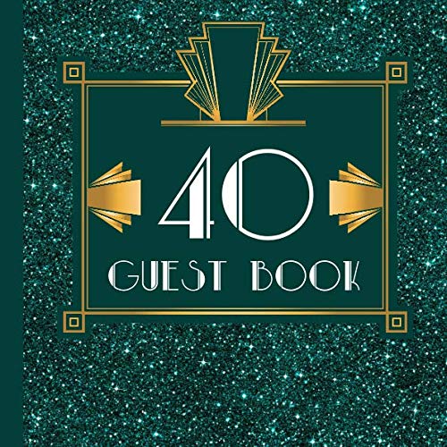 40 Guest Book: Teal Guest Book Includes Gift Tracker and Picture Pages to Create a Lasting Keepsake to Treasure Forever by Gatsby Design