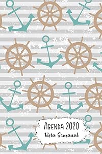 Agenda 2020 Vista Semanal: 12 Meses Programacion Semanal Calendario en Espanol Diseno la Navegación a Vela by SparkCalendario Cuadernos