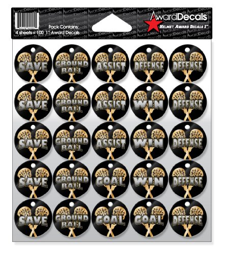 Algopix Similar Product 17 - Award Decals Lacrosse Helmet 1