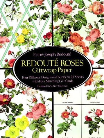 Redouté Roses Giftwrap Paper by Pierre-Joseph Redoute
