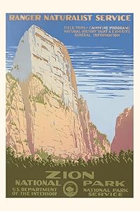Vintage Journal Poster for Zion National Park (Pocket Sized - Found Image Press Journals)