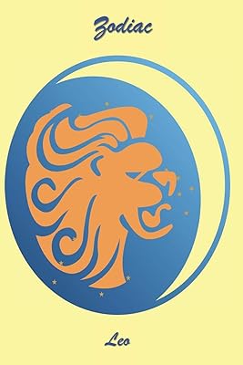 Zodiac Leo: 120 Page Softcover, Has Lined Pages with all 12 Zodiac Symbols, One on Each Page, College Rule Composition (6” x 9 “) Yellow and Moon Leo