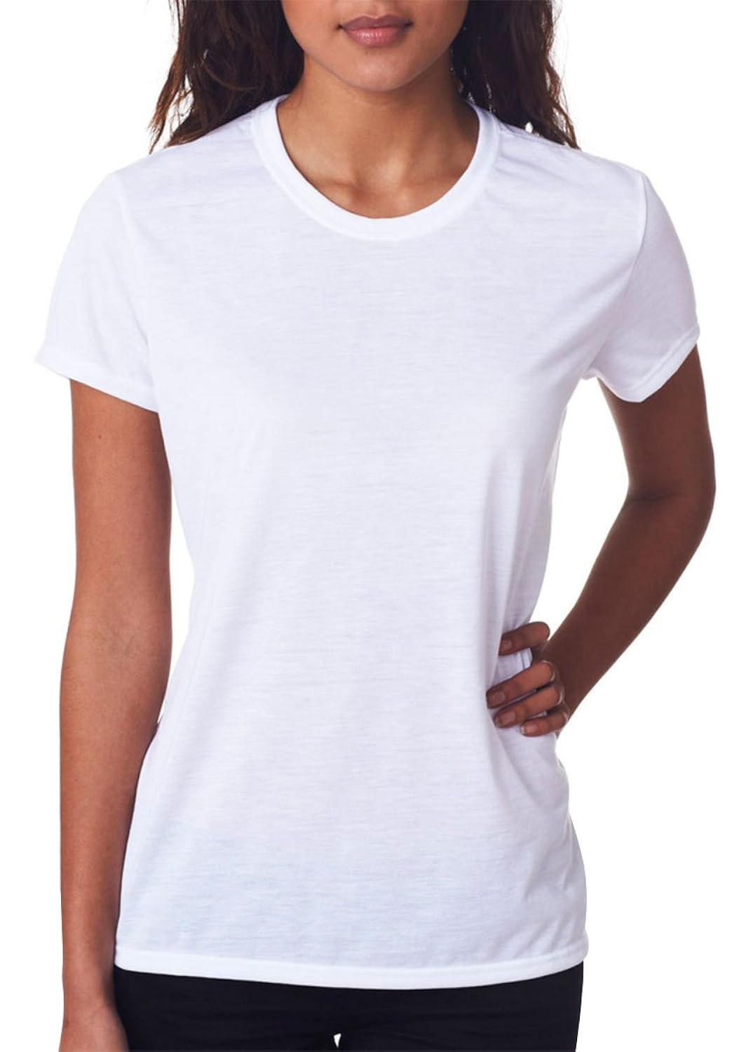 

Gildan Women's Wicking Crewneck Performance T-Shirt, White, Large