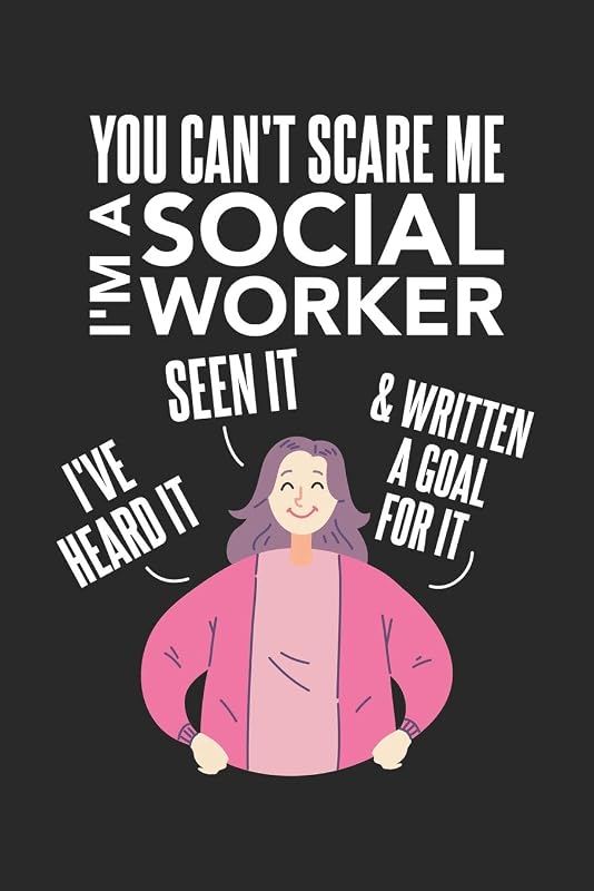 You Can't Scare Me I'm A Social Worker: 120 Pages I 6x9 I Dot Grid by Funny Notebooks