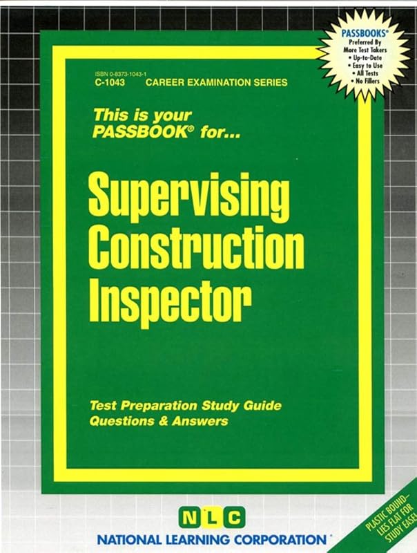 Supervising Construction Inspector(Passbooks) (Career Examination Series) by National Learning Corporation