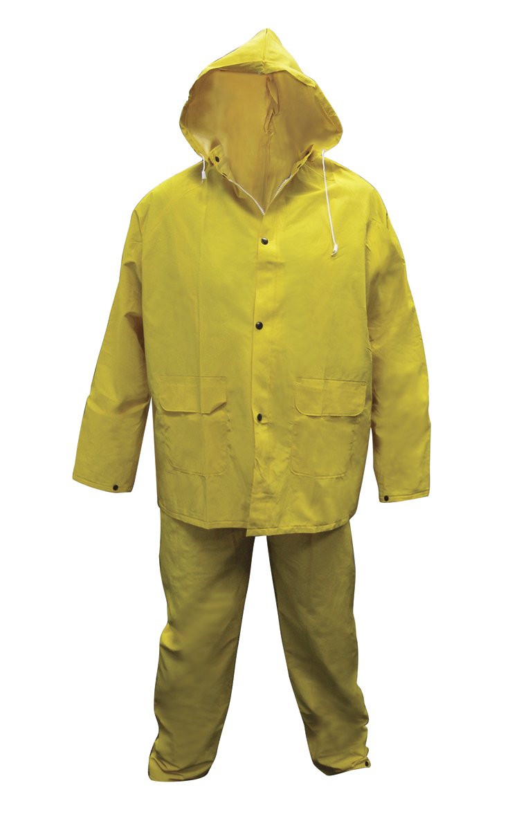

SAS Safety 6812-01 Heavy-Duty PVC/Polyester Rain Suit, Medium