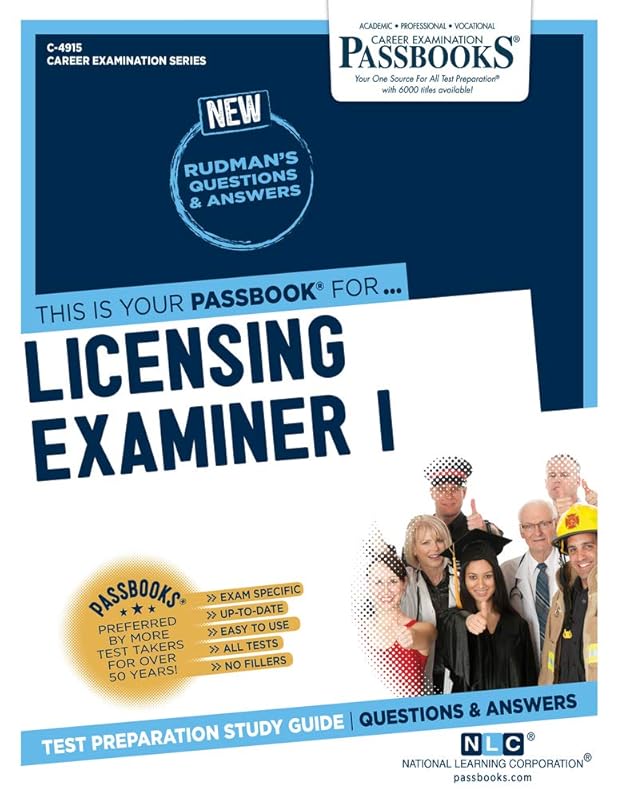 Licensing Examiner I (C-4915): Passbooks Study Guide (Career Examination Series) by National Learning Corporation