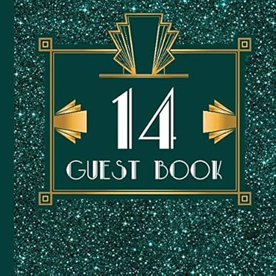 14 Guest Book: Teal Guest Book Includes Gift Tracker and Picture Pages to Create a Lasting Keepsake to Treasure Forever
