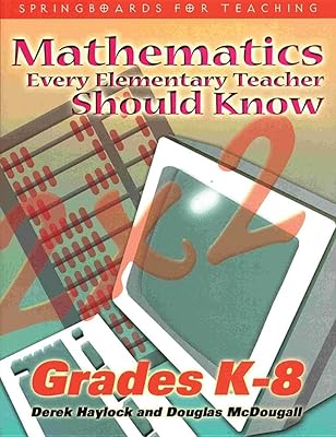 Mathematics Every Elementary Teacher Should Know: Grades K-8 Print On Demand Edition
