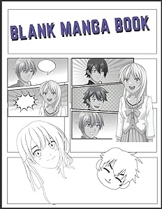 Blank Manga Book (Adult Coloring Books) by Roger Alderman