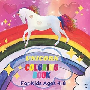 Unicorn Coloring Book: For Kids Ages 4-8: connecting dots maze coloring letters Learning letters books for children aged 4-6 5-8 4-5 6-8 for Boys & Girls Activity Books by Miya Flowers